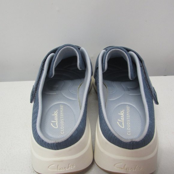 NEW! Clarks Light Blue Cloudstepper Slip On Sneakers - Size 7 - Picture 5 of 10